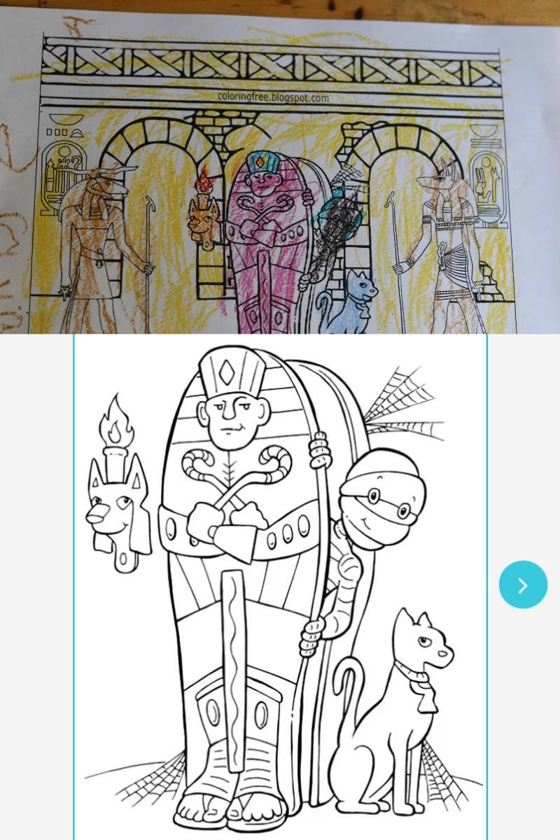 Dibujos de momias Egipto